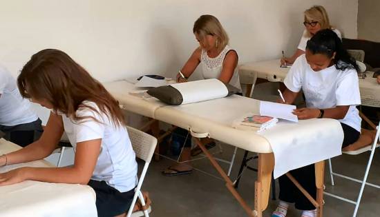 Allievi riflessologi al corso di riflessologia On Zon Su School di Parma